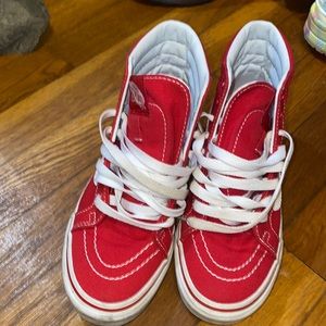 High top vans kids 3.5 red